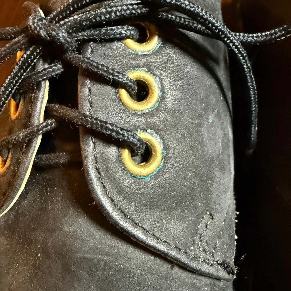 Dr. Martens England Skechers 3 Eye Oxford Shoes Black Nubuck Size UK 4 US 6 VTG